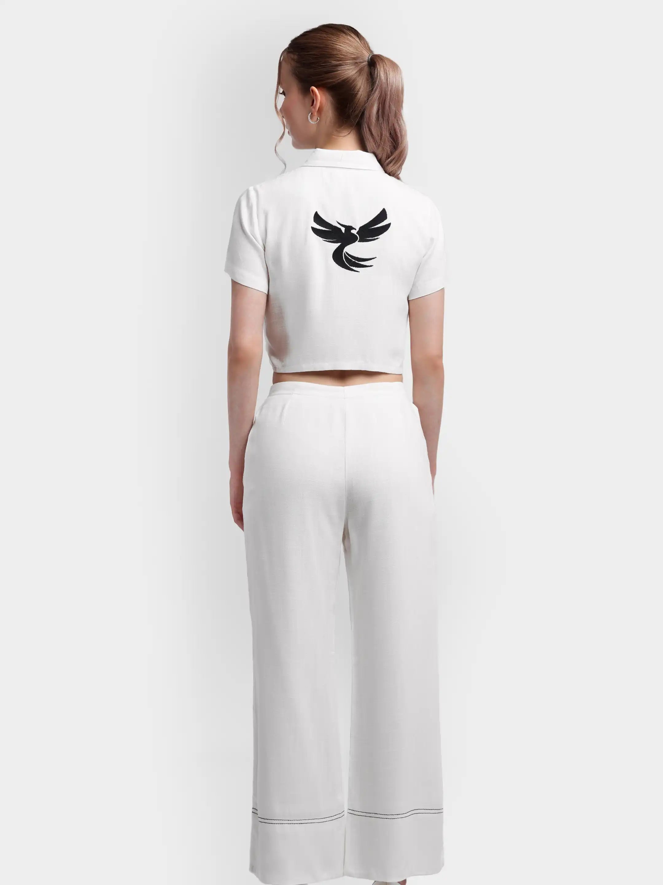 Phoenix 3-Piece Linen Co-ord - White