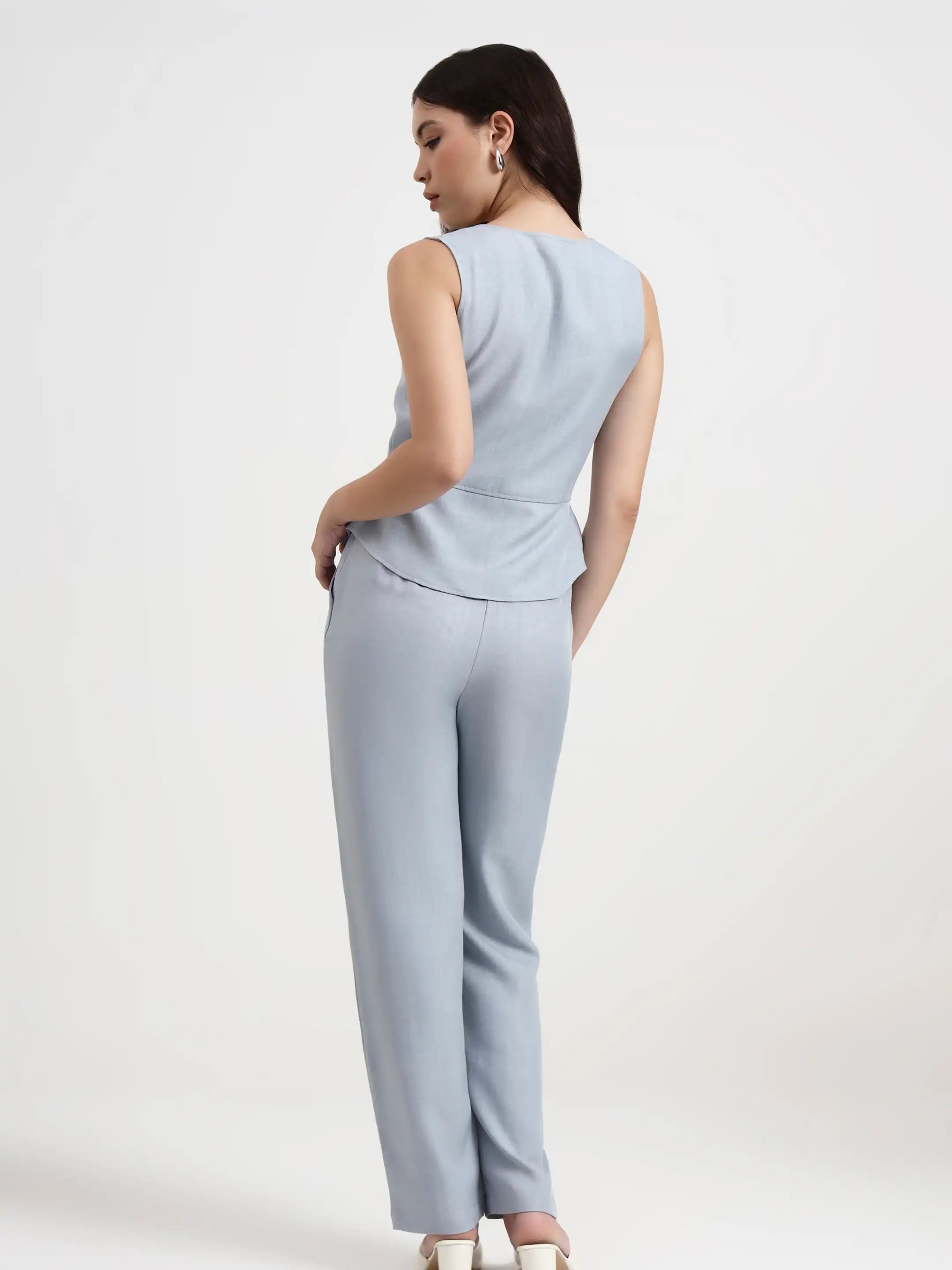 Double-Breasted Co-ord Set - Cloud Blue 2.0