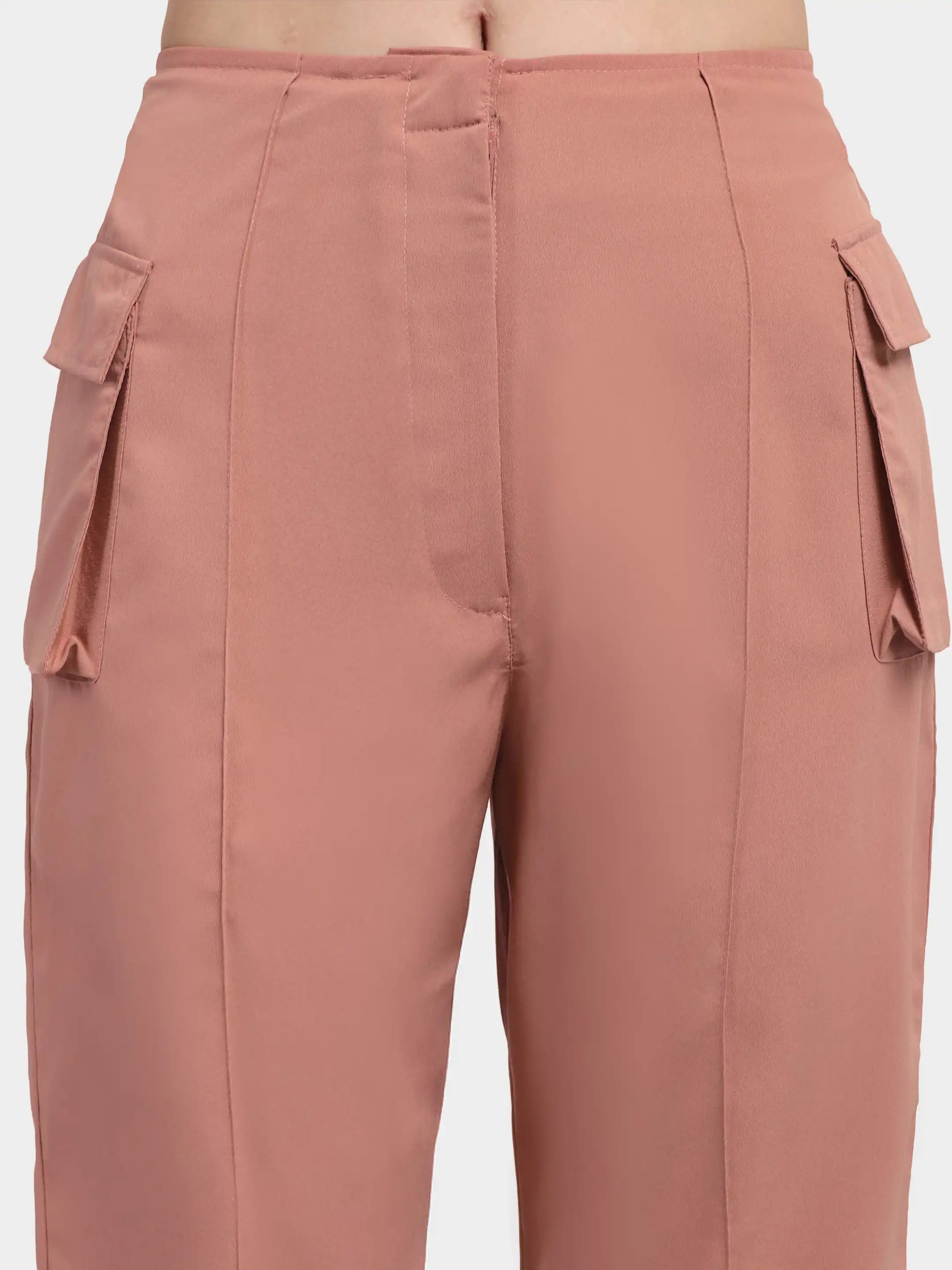 Utility Pocket Trousers - Peach