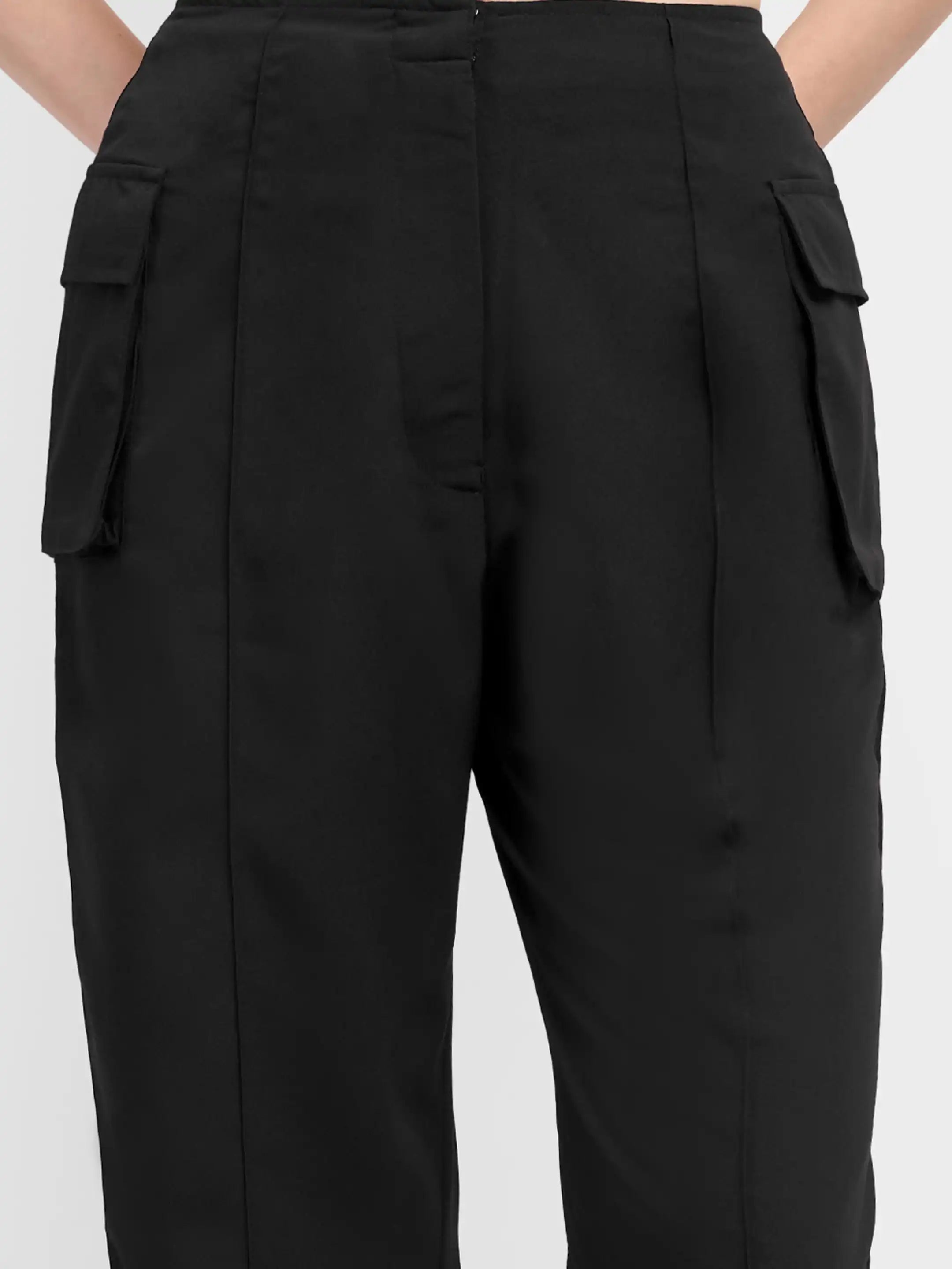 Utility Pocket Trousers - Black