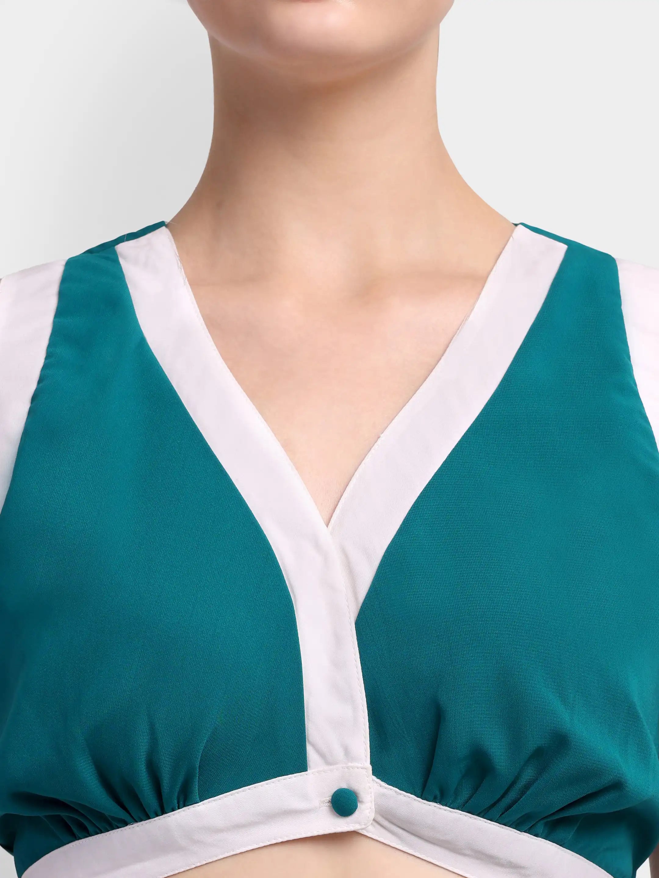 Structured Bralette Co-ord - Teal