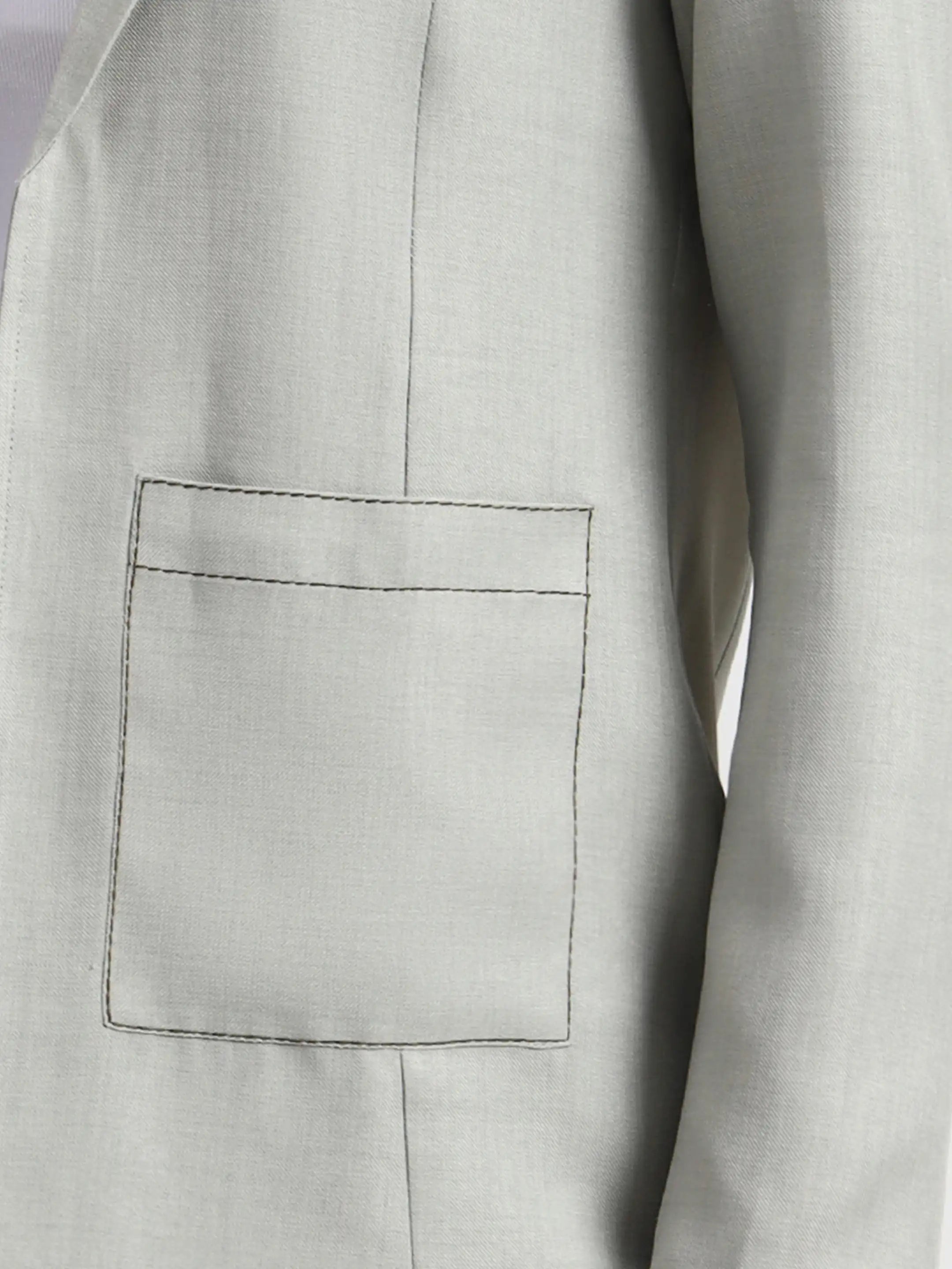 Embroidered Structured Blazer - Mist