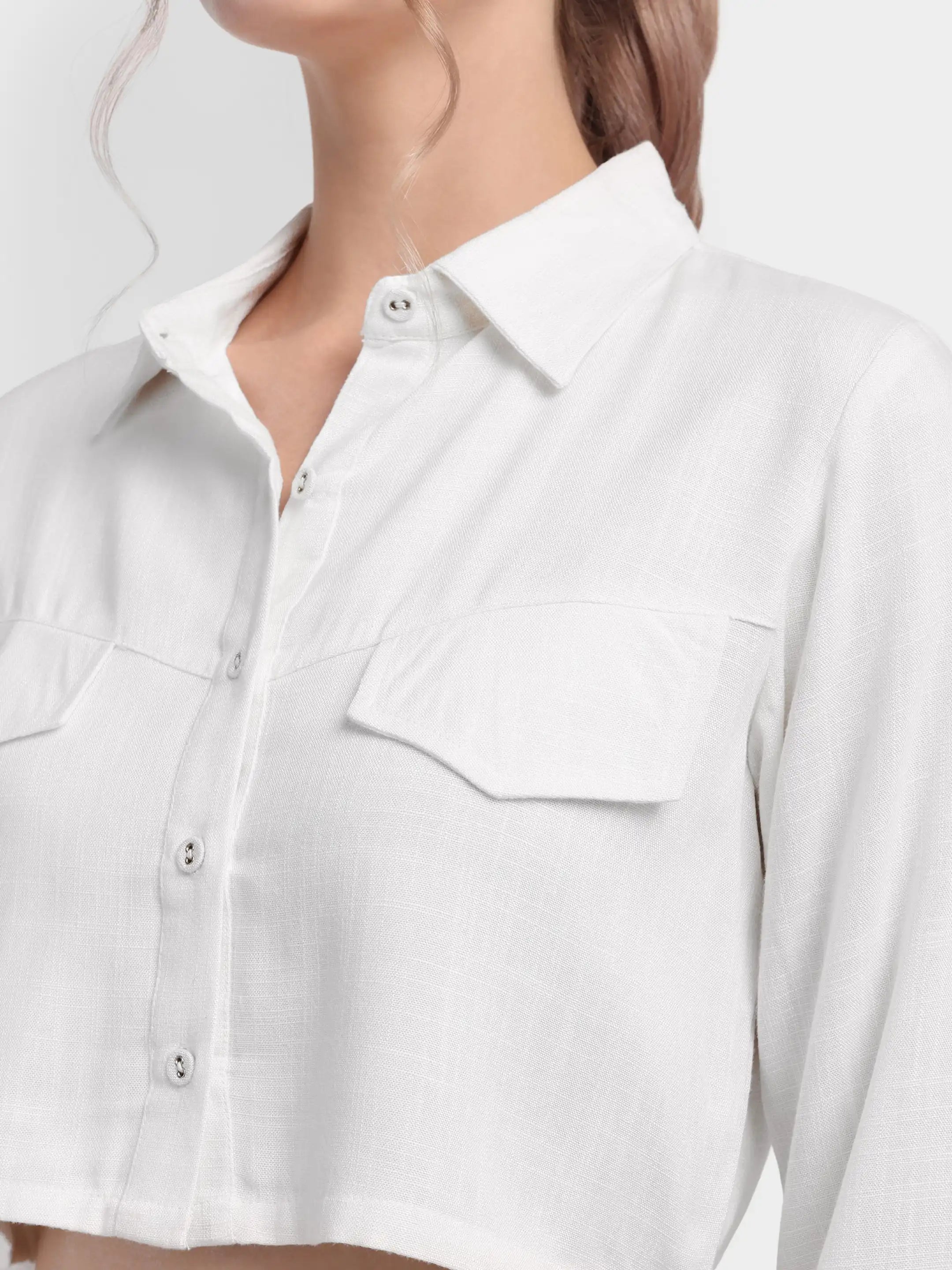 Phoenix Cargo Linen Co-ord - White