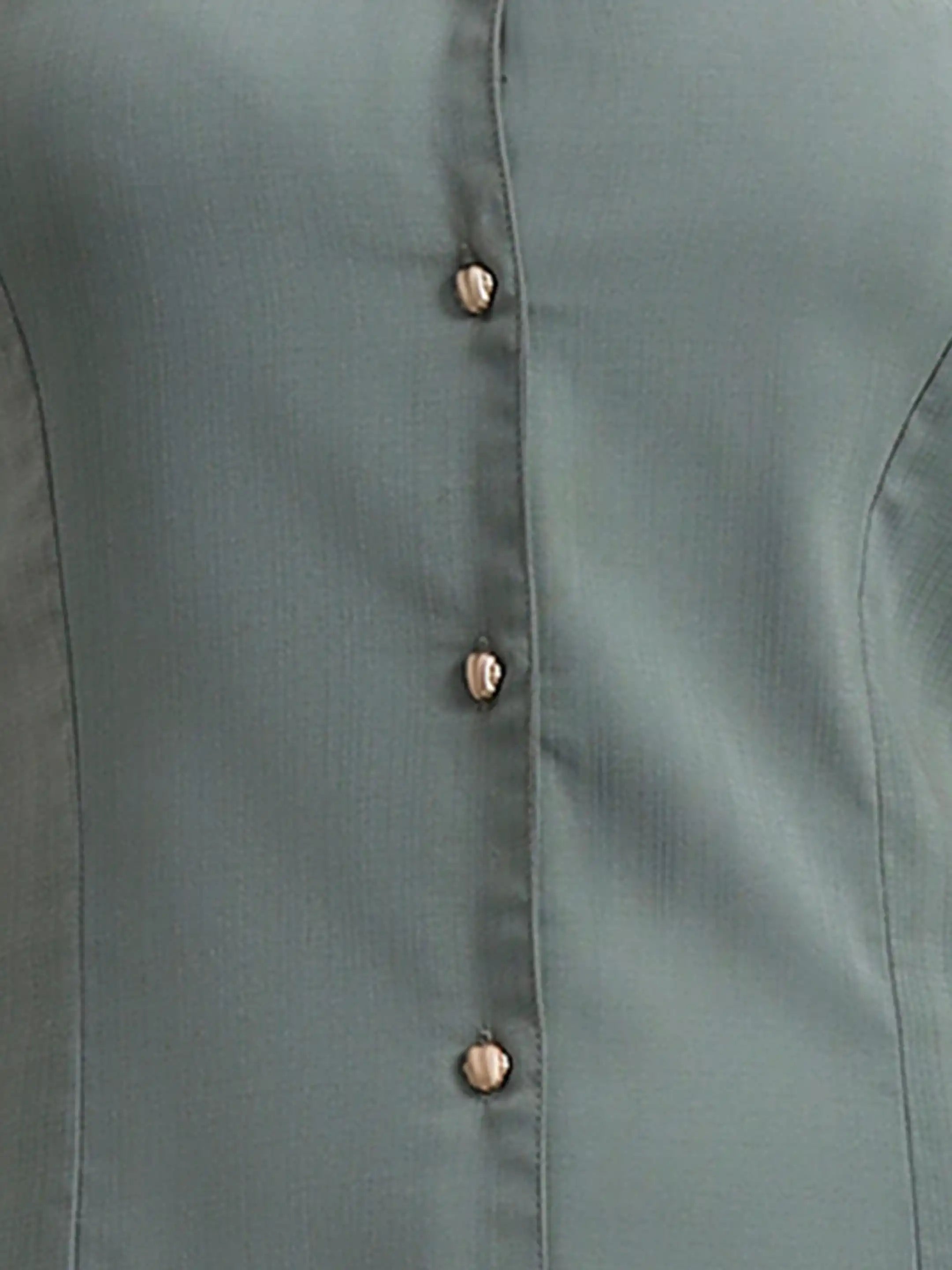 Structured Collared Dress - Sage Green