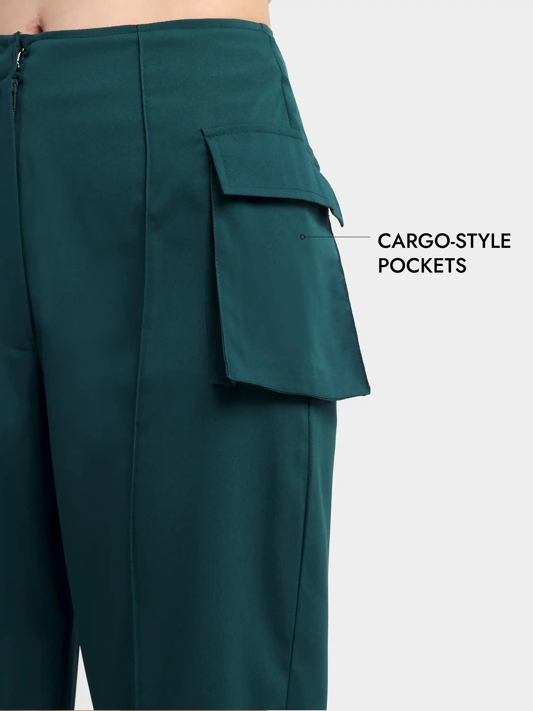 Utility Pocket Trousers - Teal