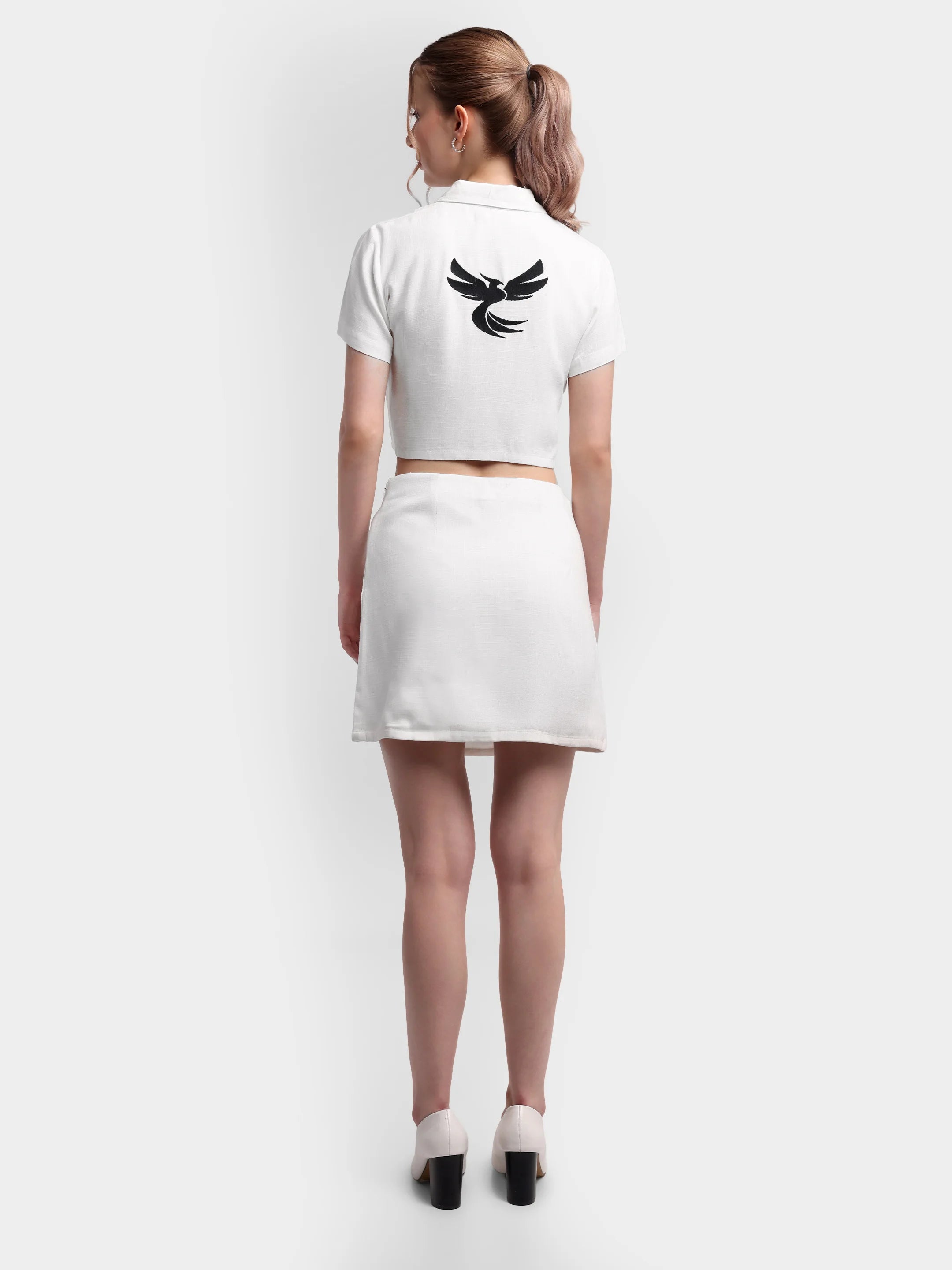 Phoenix 3-Piece Linen Co-ord - White