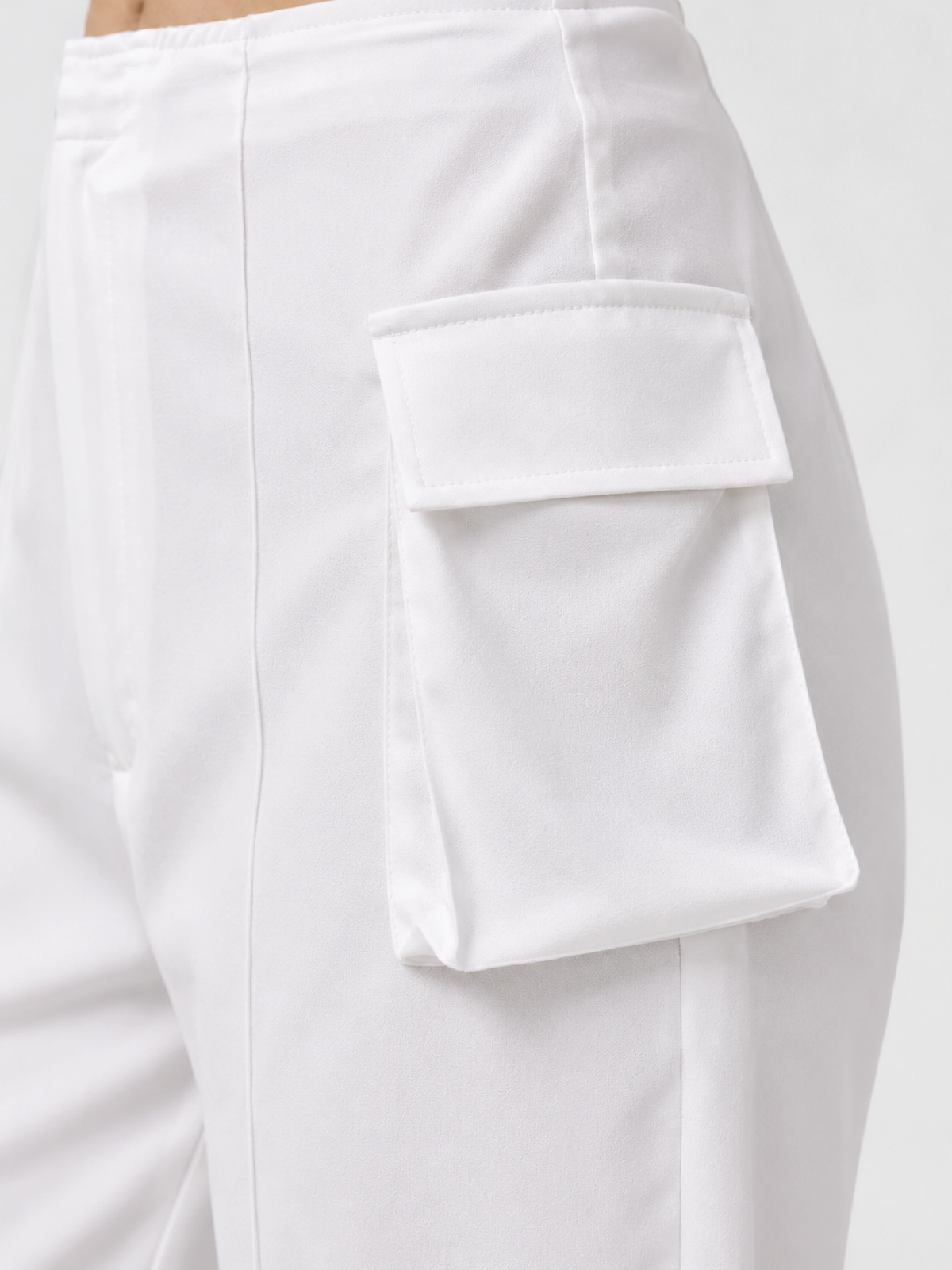 Utility Pocket Trousers - White