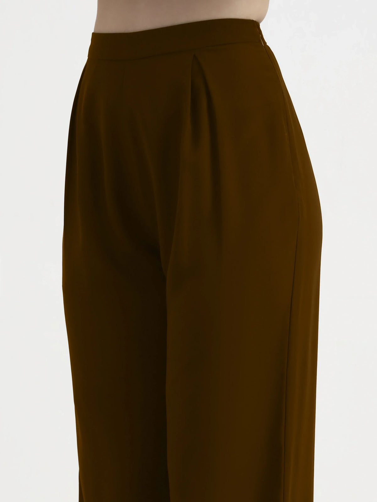 Detailed Crop Co-ord - Brown