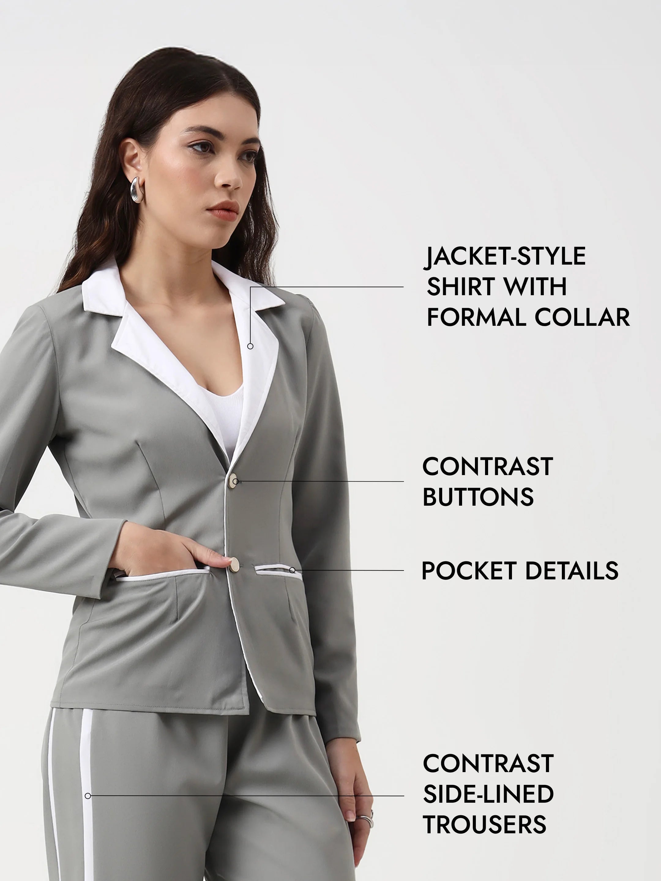 Two Toned Co ord Set Mist 2.0