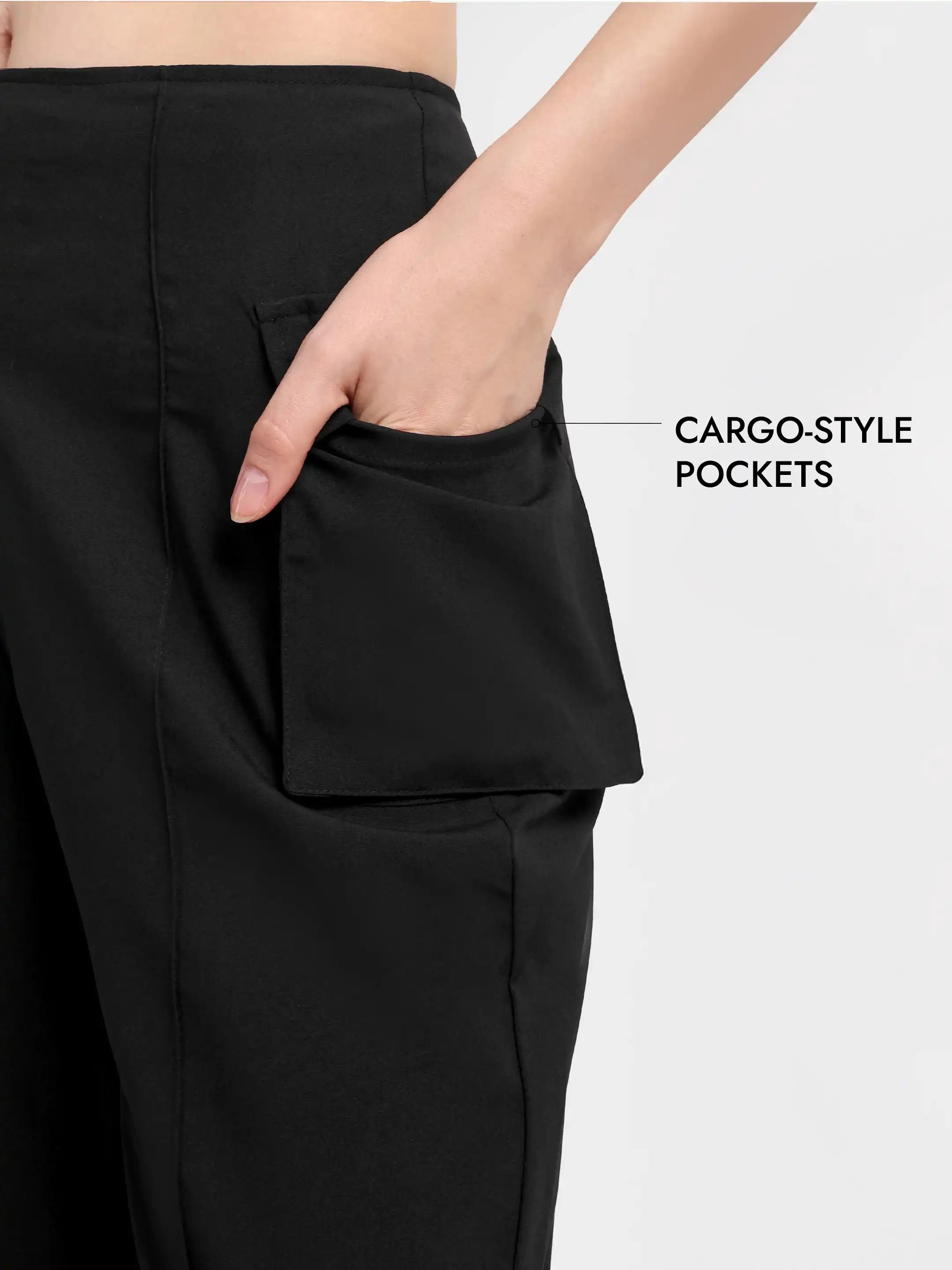 Utility Pocket Trousers - Black