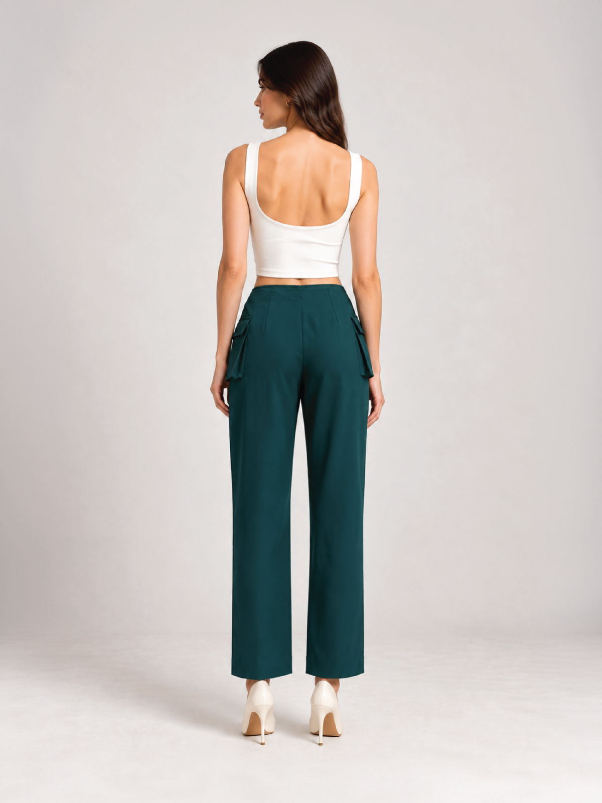 Utility Pocket Trousers - Teal