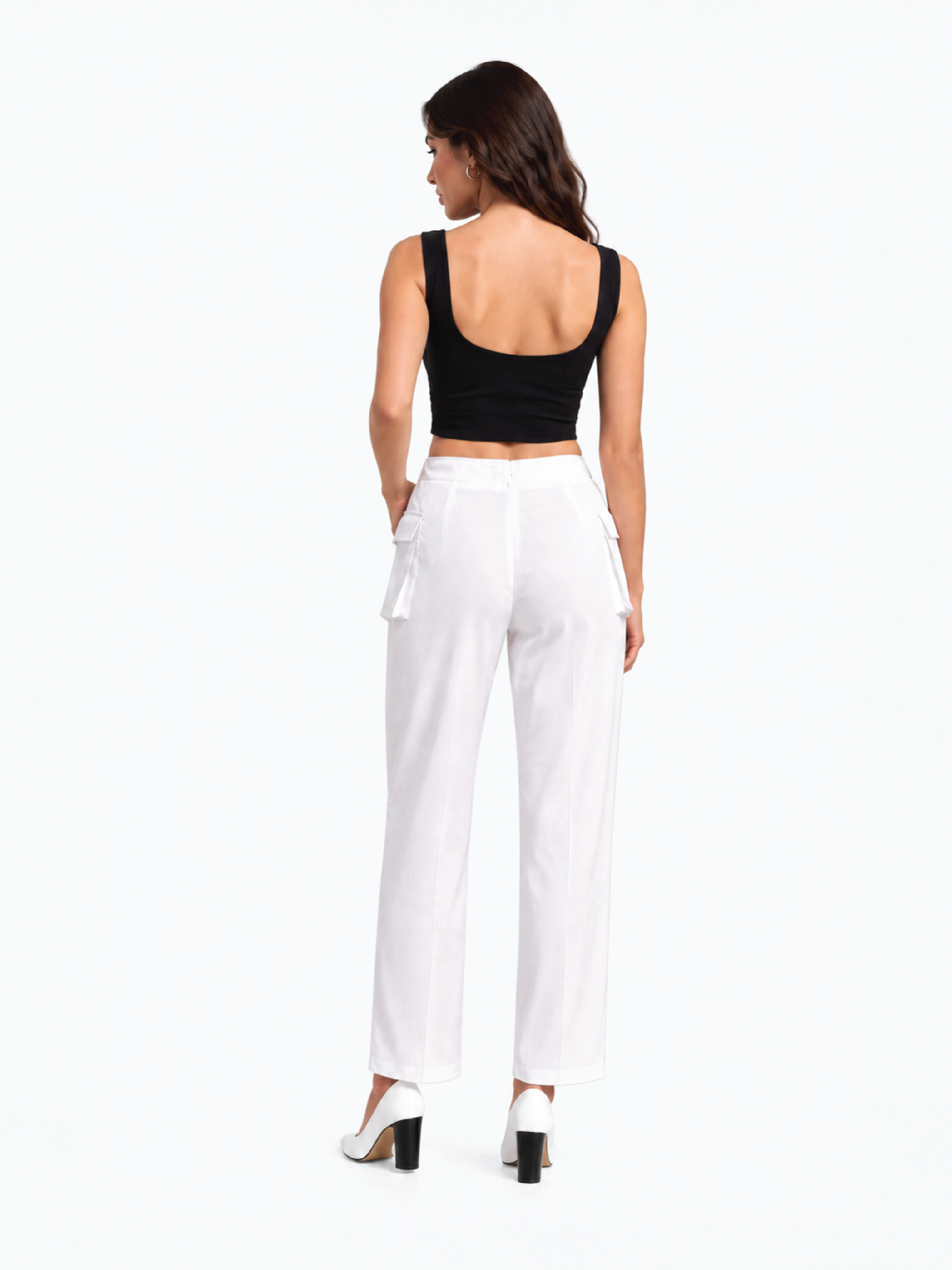 Utility Pocket Trousers - White