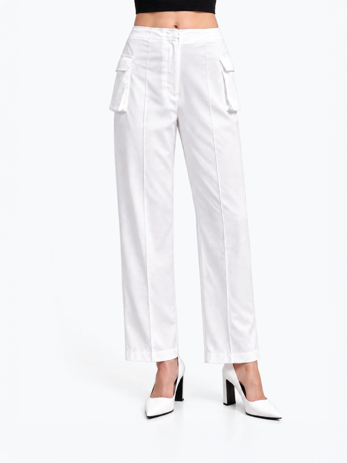 Utility Pocket Trousers - White