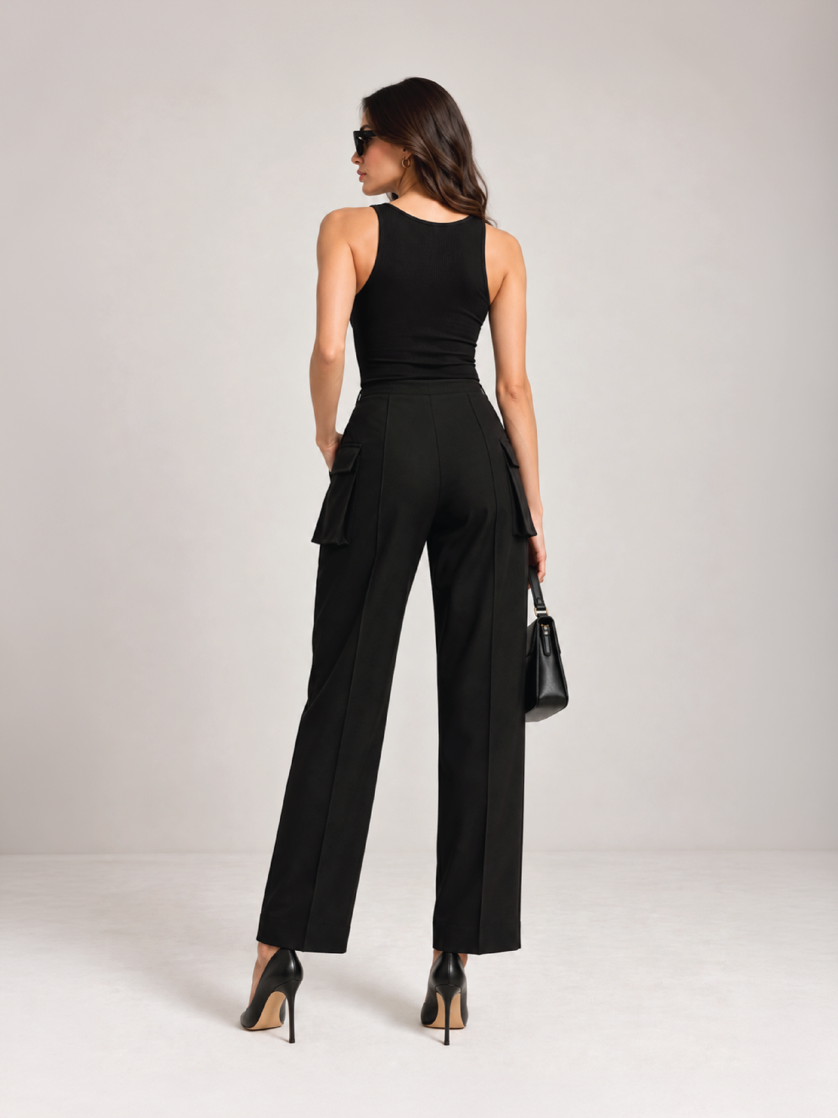 Utility Pocket Trousers - Black