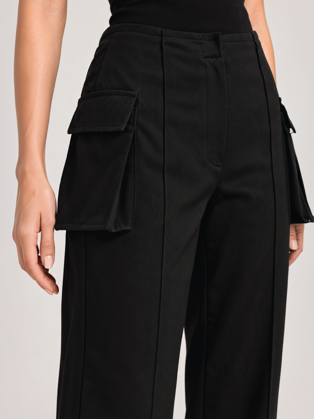 Utility Pocket Trousers - Black