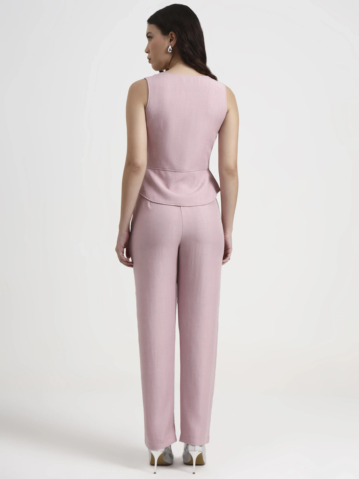 Double-Breasted Co-ord Set - Blush Pink